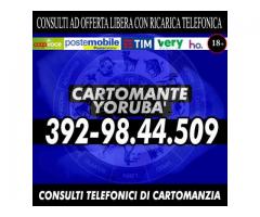 Consulto di Cartomanzia con offerta libera (ricarica telefonica) - Cartomante Yoruba'