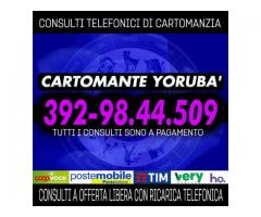 Consulti telefonici con offerta libera ricarica telefonica - il Cartomante Yorubà