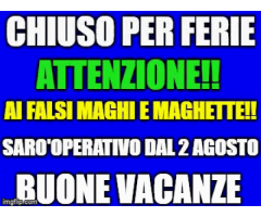 Dal 17 al 31 luglio chiuso x ferie leggi annuncio