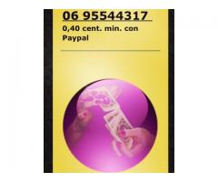 Tarocchi e Cartomanti 0.40 con PayPal 25 minuti 10 euro