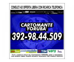 Eseguo consulti di Cartomanzia con offerta libera ricarica telefonica: il Cartomante Yoruba'