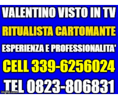 Valentino visto in tv cartomante ritualista europeo