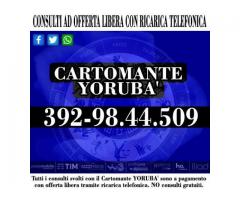 Affidati all'esperienza consolidata del Cartomante YORUBA'