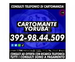 Il Cartomante YORUBA' legge i Tarocchi tutti i giorni dalle ore 9 alle 21