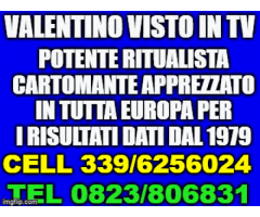 Valentino visto in tv cartomante ritualista europeo