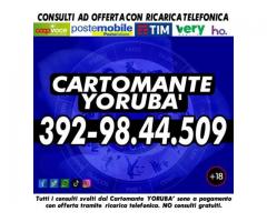 Yoruba' svolge consulti di Cartomanzia al telefono tutti i giorni dalle ore 9 alle 21