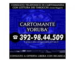 ★Cartomanzia professionale a offerta libera★Consulti telefonici personalizzati★Cartomante Yoruba'★